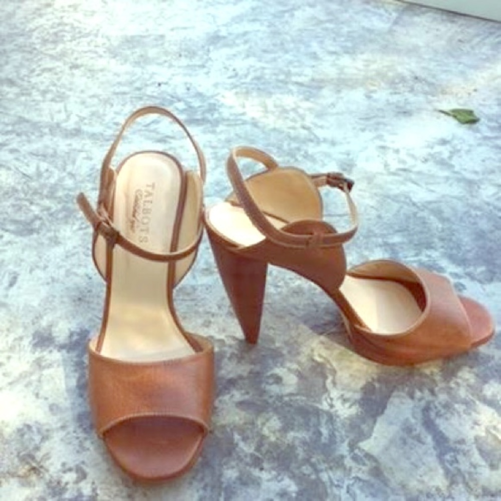 Talbots Tobacco Brown Leather Dress Shoe